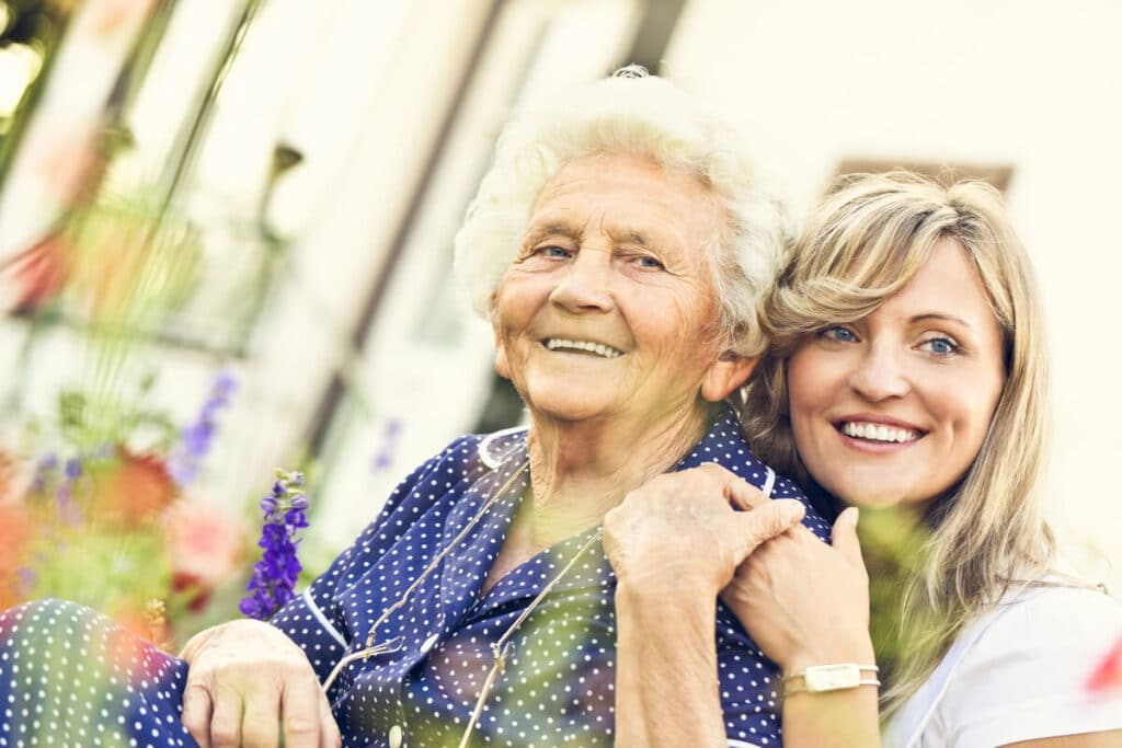 Multigenerational women smiling together