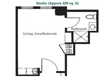 studio floorplan