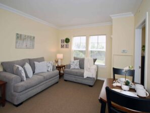 Monmouth Crossing apartment living area