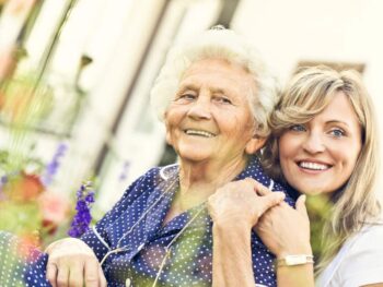 Multigenerational women smiling together